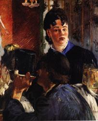 Edouard Manet The Beer Waitress Norge oil painting art